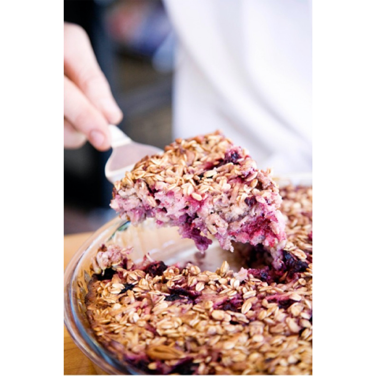 Apple Berry Baked Gluten Free Oat Tart