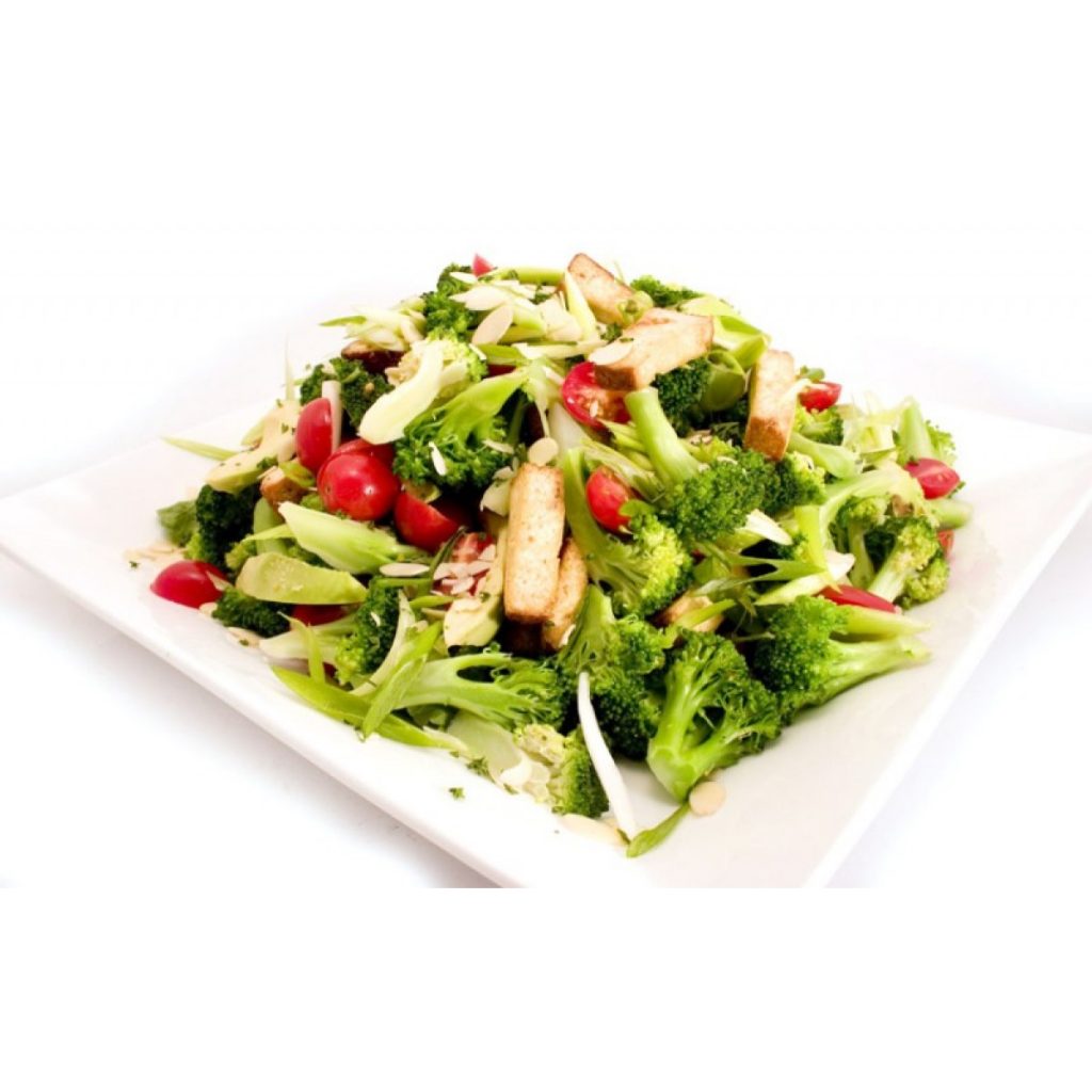 Broccoli, Smoked Tofu and Avocado Salad
