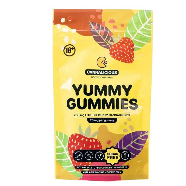 cannalicious yummy gummies sugar free 100g cannalicious yummy gummies sugar free 100g